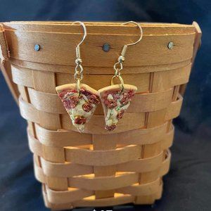 Pepperoni Pizza Earrings